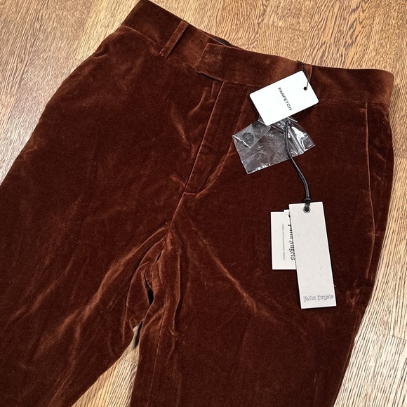 NWT Palm Angels Velvet Tailored Trousers Brown Boot Cut Pants Mens 48 US Medium - Picture 3 of 10
